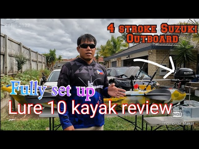 Feel free lure 10 fully set up review with suzuki 4 stroke engine