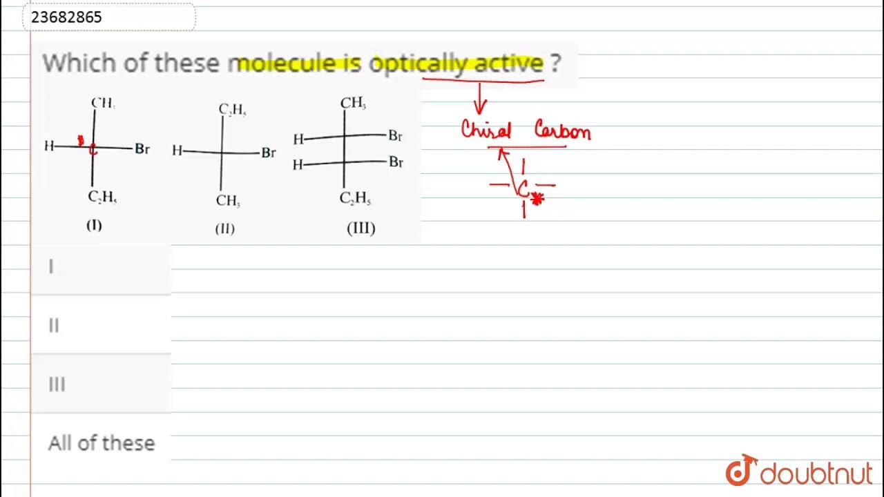 Which Of These Molecule Is Optically Active YouTube which-of-these-molecule-is-optically-active-youtube