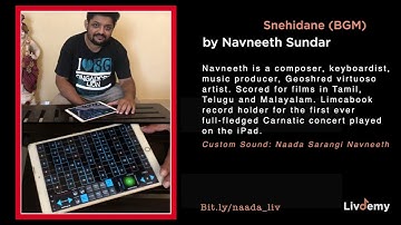 Snehidane (BGM) by Navneeth Sundar, playing his custom patch Naada Sarangi Navneeth - LivDemy