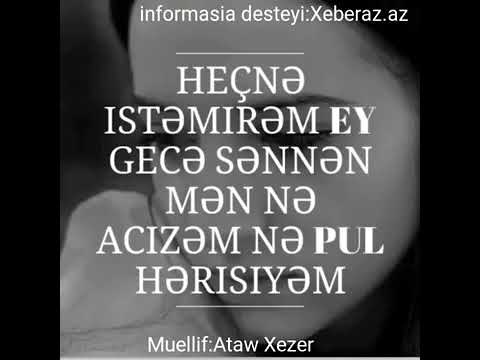 Hec istemirem ey gece senen!..