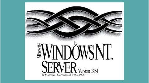 Microsoft Windows NT Version 3.51 (1995) Server VGA Mode - Welcome, Press Ctrl+Alt+Del to log on.