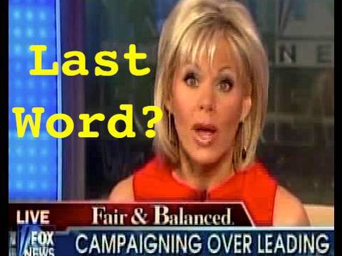 Fox News Chyron Always Gets Last Word?