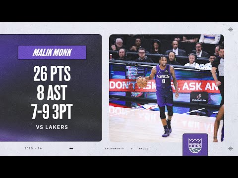 Malik On Fire Off the Bench! | Highlights vs. Lakers 1.12.26