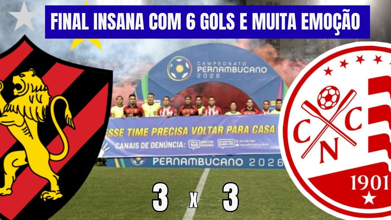 Sport 3x3 Náutico, deu empate no jogo da rodada Final.