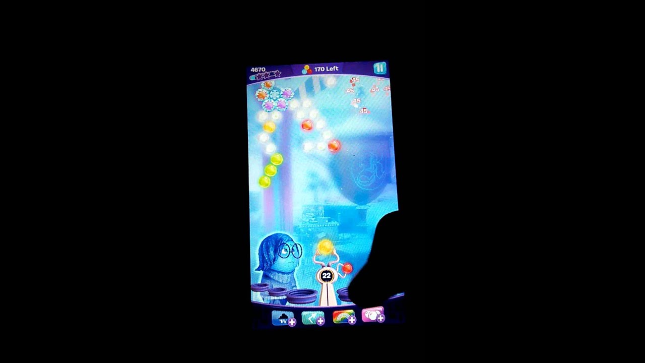 Me failing on a hard level -  inside out though bubbles