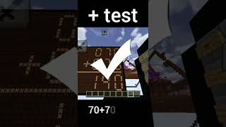 redstone calculator in Minecraft #redstone #build #calculator #viral #shorts