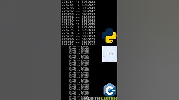 Python vs C++ 💻 Prime number search 💡 #shorts #funny #programming