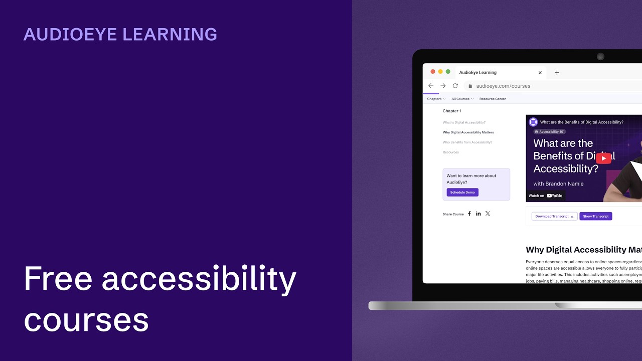 AudioEye Learning: Simplifying Digital Accessibility Education - YouTube