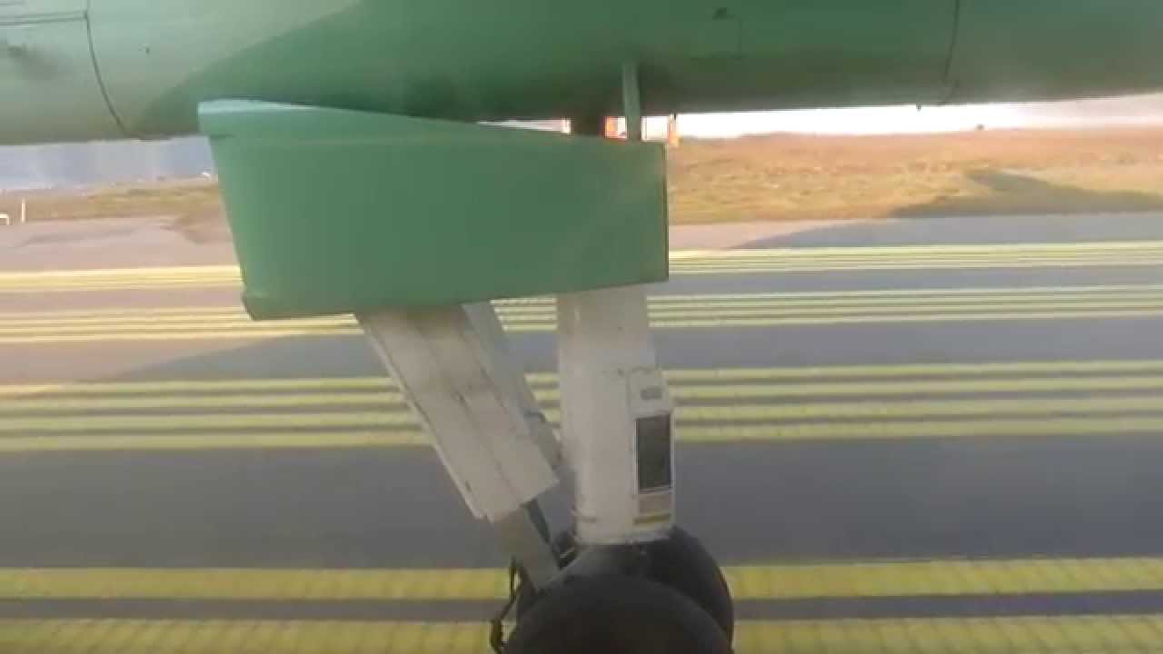 Wideroe Dash 8-100 LN-WIP taking off at Svolvaer bound for Bodö