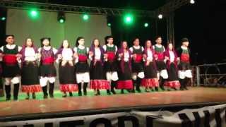 Video thumbnail of "Gruppo folk di Irgoli - ballu brincu organetto Totore Chessa a Nuoro  2013 08 25"