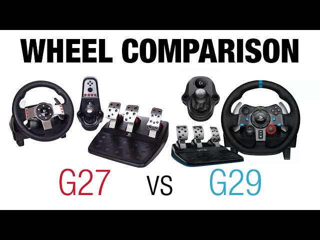 Logitech G29 Driving Force Racing Wheel vs Logitech G27 Force Feedback  Wheel - Full Comparison 