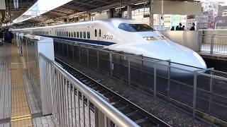 東海道新幹線700系B12編成 こだま657号新大阪行名古屋駅発車