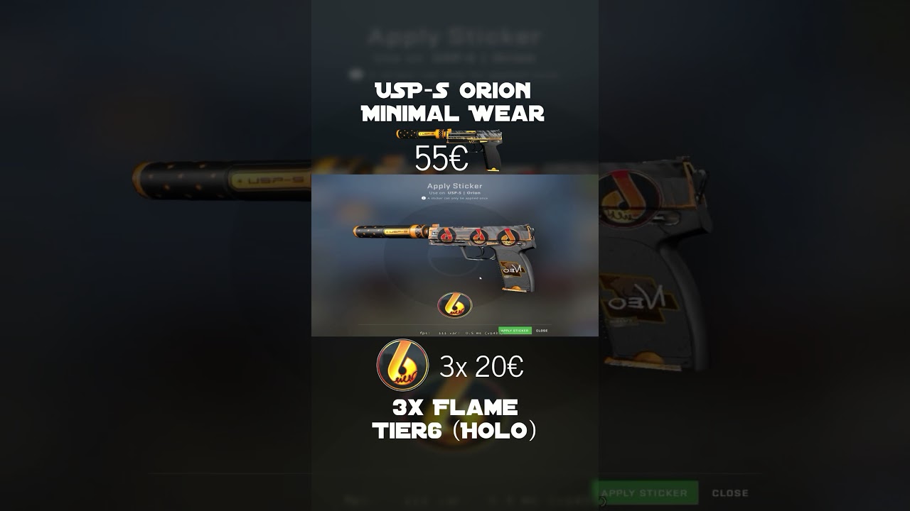 USP-S Orion Sticker Craft 