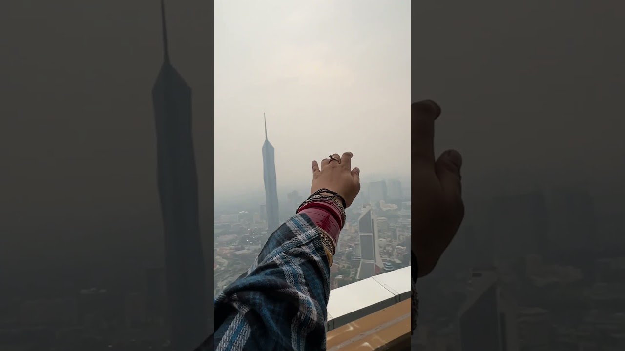 Inside the Sky Deck at 300 Meter Above Ground 😨 at Kl Tower , Malaysia