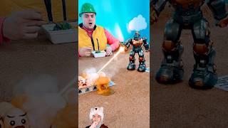 Kalahkan robot penghancur telur #shorts