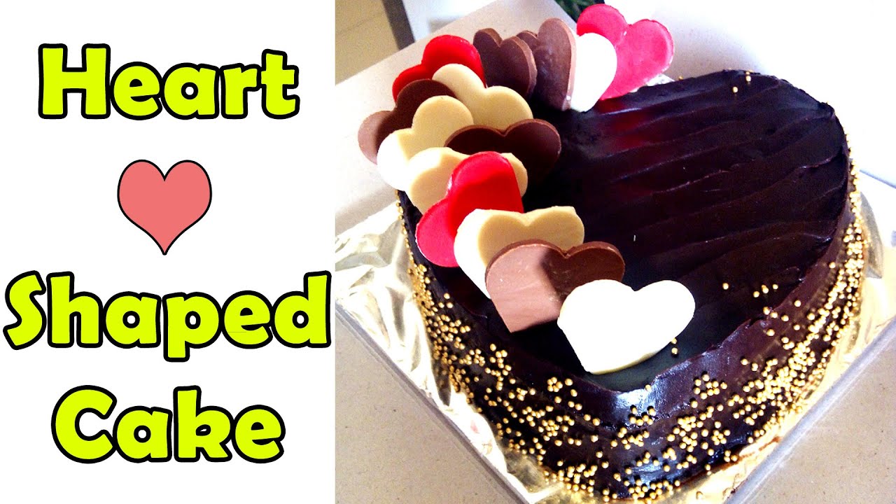 Heart Shaped Anniversary & Valentine's Day Cake Recipe, Fondant ...