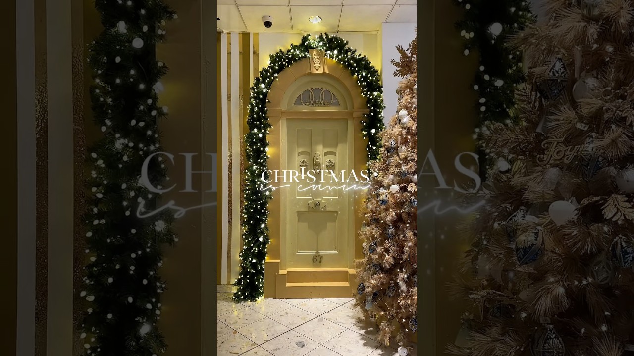 Bagging joy, wrapping cheer 🎁✨ Christmas shopping in holiday glow! 