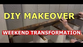 DIY Entryway and Mudroom Makeover | Budget Friendly Weekend Transformation