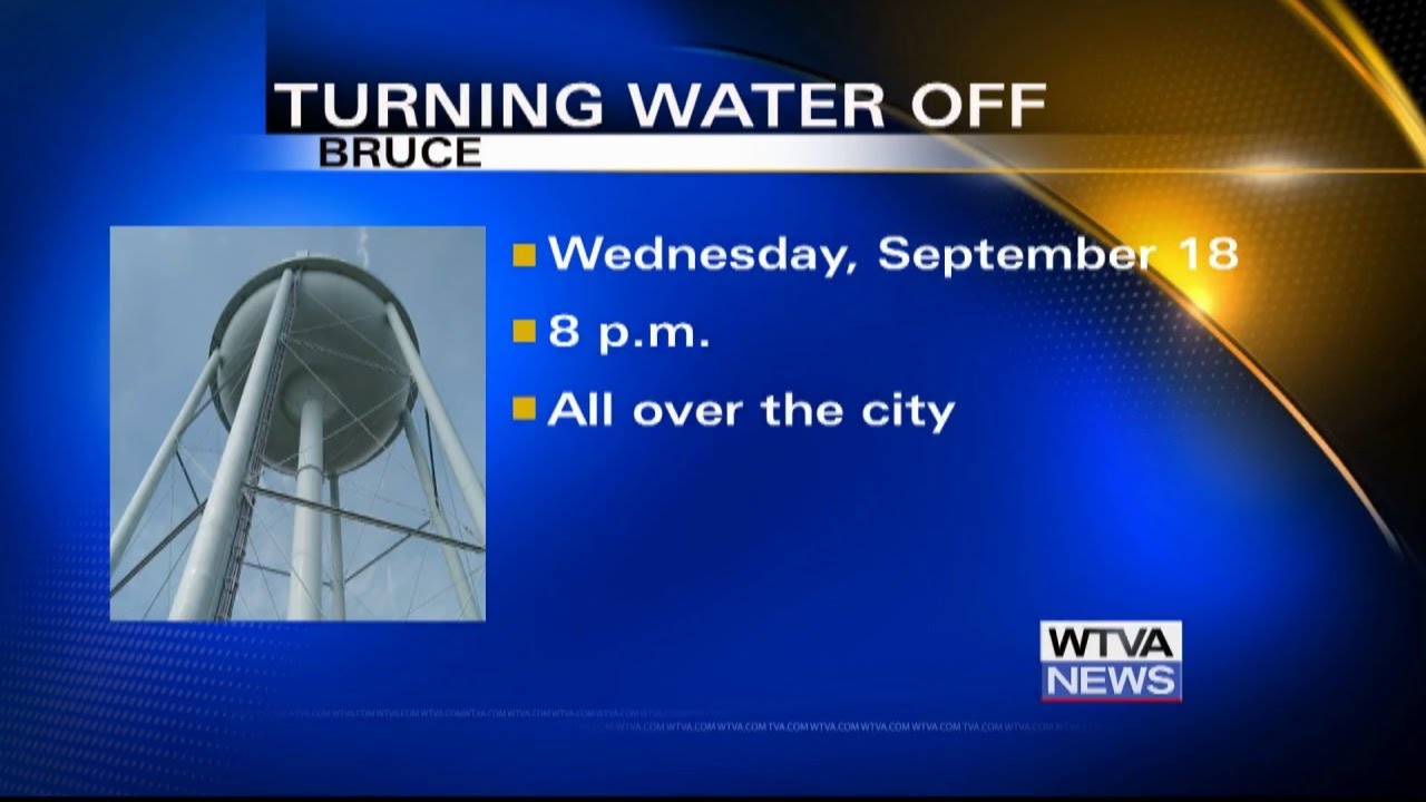 City of Bruce turning off water Wednesday