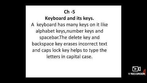 Computer...Keyboard and its keys...back exercises