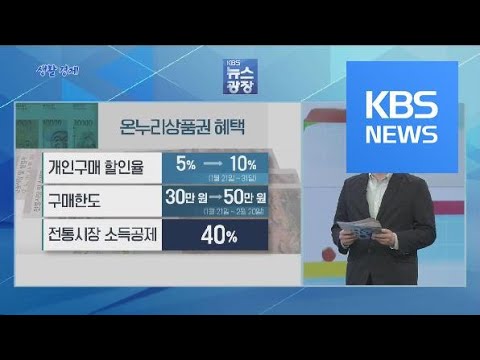 [생활경제] ‘온누리상품권’ 활용법 / KBS뉴스(News)