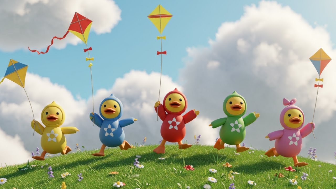 Five Little Ducks Kids Song | Toddler Learning Songs | for Preschool & Kindergarten