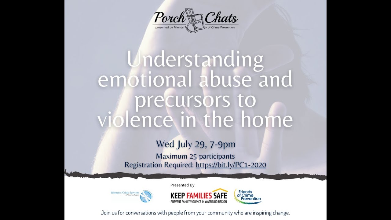Porch Chat #1 Full Version: Understanding Emotional Abuse and Precursors to Violence in the Home
