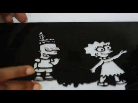 How to make a glass collage using candy wrappers