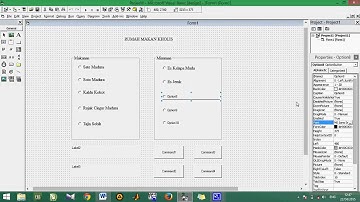 Cara Membuat Program Rumah Makan Kholis Dengan Visual Basic 6