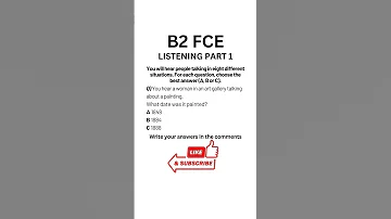 B2 First FCE Listening Practice Test 2024 Part 1 B2firstlisteningtests Learningenglish Fce 