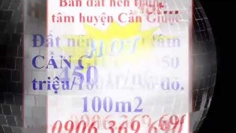 DỰ ÁN ĐẤT NỀN SỔ ĐỎ KDC MỸ DINH – CẦN GIUỘC, LH CHỦ ĐẦU TƯ: 0906.369.690