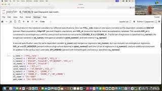 Applied Spatial Regression Analysis - Notebooks: 2SLS