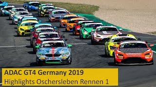 Adac Gt4 Germany Highlight Rennen 1 Oschersleben 2019