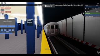 R62A (S) train @ New Times Square (Sounds, GUI Controls, Sliding Doors!)