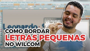 COMO FAZER LETRAS PEQUENAS NO WILCOM