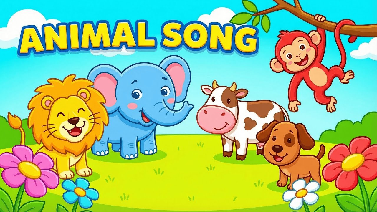 Animal Sounds Song for Kids | Fun Learning Animals Song | Toddler & Preschool Music