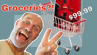 I buy a violin from the supermarket!