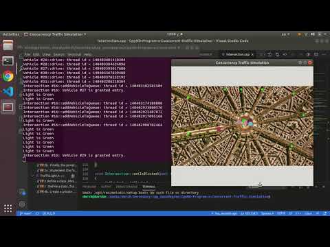 concurrent traffic simulation cppND