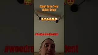 Celebrity Rough Hewn Solid Walnut Beam! Wealth