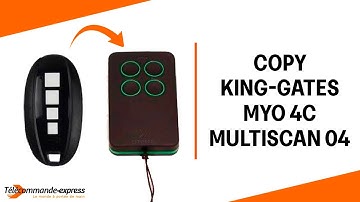 How to Copy a KING-GATES MYO 4C Remote to a MULTI SCAN 04 Cloning Remote
