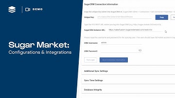 How to Configure Sugar Market & Set Up CRM Integrations | SugarU