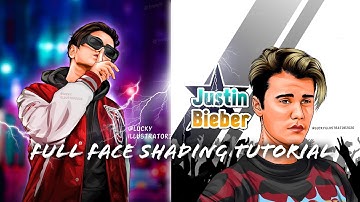Vector art tutorial vector art full face shading by ‎@lucky illustratior  🔥