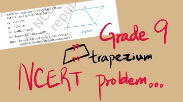 Quadrilaterals - Problem 1 (An isosceles trapezium)