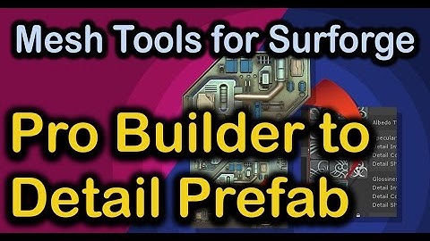 MeshTools V1.1 Create Detail Prefab from Pro Builder