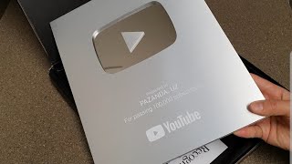 PAZANDA.UZ sovg'asi ham keldi! YouTube Silver Play Button/ Серебряная Кнопка