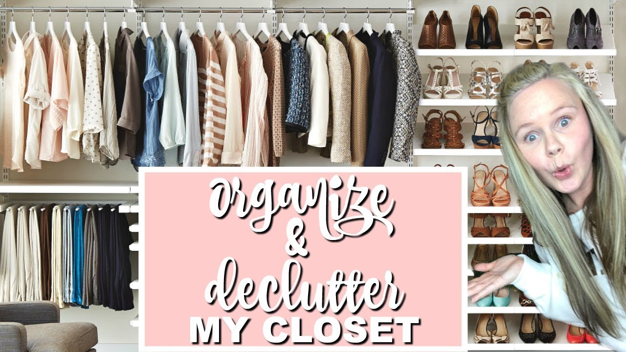 CLEAN WITH ME 2018 | CLOSET DECLUTTER & ORGANIZATION - YouTube