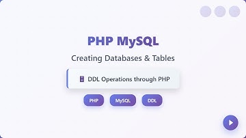 PHP MySQL Tutorial: Create Databases & Tables with PHP (Beginner Friendly)