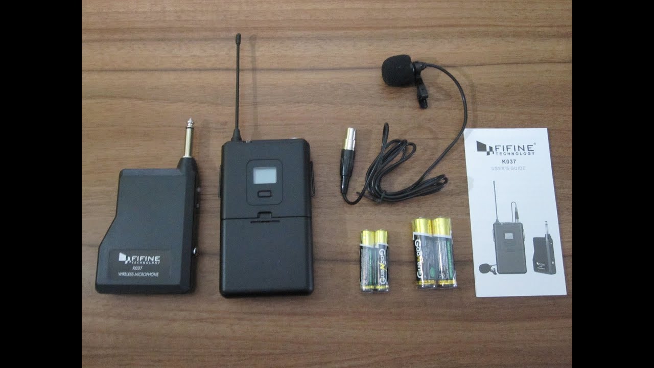 Video Review of Fifine UHF Lapel Wireless Microphone K037 YouTube