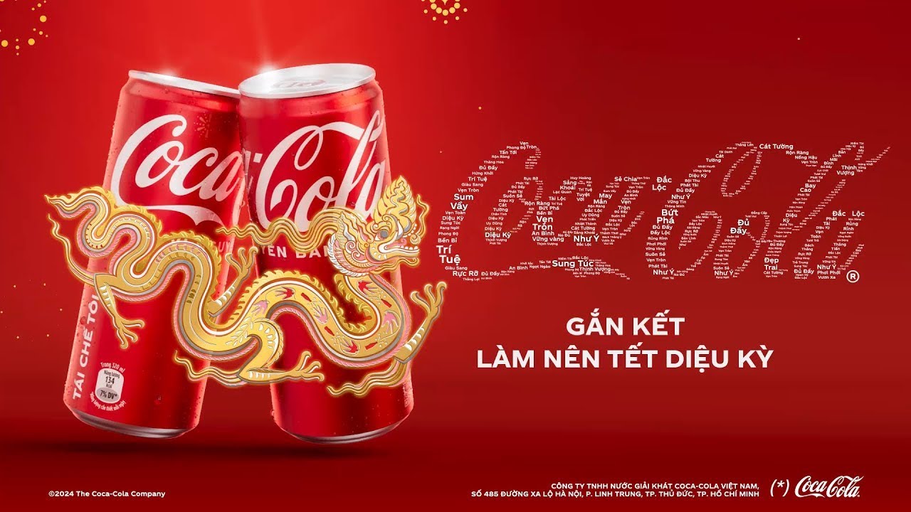 COCA COLA phiên bản Tết 2024 chính thức ra mắt! - YouTube