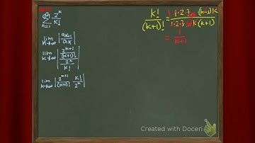 Ratio test example for convergence of a series